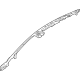 Ford LJ8Z-5851186-C Roof Reinforcement, Rear Passenger Side