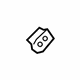 Ford 6L2Z-18658-A Heater Core Seal, Front