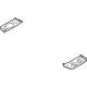 Ford L1MZ-7811146-A Floor Extension, Rear Passenger Side