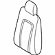 Ford CL1Z-7864416-CB Seat Back Cover, Charcoal, Front Passenger Side