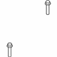 Ford -W712668-S439 Roof Molding Screw