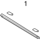 Ford PC3Z-7829038-AA Upper Molding, Passenger Side