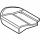 Ford CV6Z-5863840-C Seat Cushion Pad, Rear Passenger Side