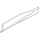 Ford LJ8Z-5825556-AA Lower Molding, Carbon Black, Rear Passenger Side