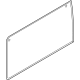 Ford HK4Z-6129711-B Front Glass, Gray Tint/Green, Rear Driver Side