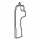 Ford HK4Z-61312A59-AB Front Molding, Passenger Side