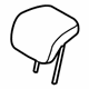 Ford H1EZ-58611A08-AB Headrest, Center, Black, Rear