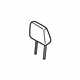Ford KT1Z-17611A08-BG Headrest, Center