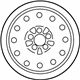 Ford 3W7Z-1007-EA Wheel, Steel