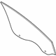 Ford JL1Z-7821410-C Door Glass, Front Passenger Side