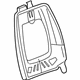 Ford 6R3Z-7661018-A Seat Back Frame, Passenger Side