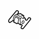 Ford -W706059-S442 Dome Lamp Retainer Clip, Front