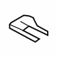 Ford 7T4Z-7861749-BA Insulator, Graystone, Rear Inner Passenger Side