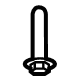 Ford -W721071-S450B Pin Bolt, Front