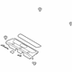 Ford GD9Z-5446668-AC Package Tray Trim, Rear