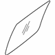 Ford 8A4Z-7425712-A Door Glass, Rear Passenger Side