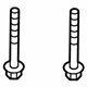 Ford -W717867-S900 Gear Assembly Mount Bolt