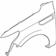 Ford JL7Z-16005-B Fender, Front Passenger Side