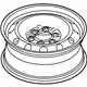 Ford 5L3Z-1015-DA Wheel, Spare