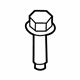 Ford -W715434-S439 Transmission Mount Bolt, Lower