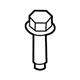 Ford -W708728-S442 Motor Mount Bolt, Lower