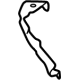 Ford M2DZ-17626-A Valance, Front Outer Passenger Side