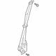 Ford JL1Z-78611B08-AC Lap & Shoulder Belt, Sandstone, Front Passenger Side