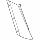 Ford LB5Z-78291A08-AA Upper Molding, Rear Passenger Side