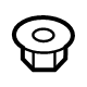Ford -W717969-S440 Upper Control Arm Nut, Front