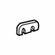 Ford F2UZ-1527003-A Latch Spacer, Center Driver Side