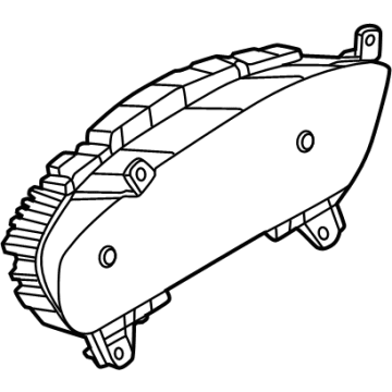Ford NK4Z-10849-AZ Instrument Cluster NK4Z-10849-AZ Ford Instrument Cluster Illustration 1 of 1