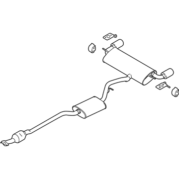 Lincoln EJ7Z-5230-A Muffler Assembly - Rear