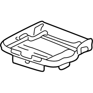 Lincoln F75Z7863160AA Frame & Spring - Rear Seat