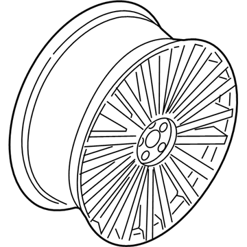 Ford HP5Z-1007-H Wheel, Alloy HP5Z-1007-H Ford Wheel, Alloy Illustration 1 of 1