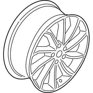 Ford HP5Z-1007-D Wheel, Alloy HP5Z-1007-D Ford Wheel, Alloy Illustration 1 of 1