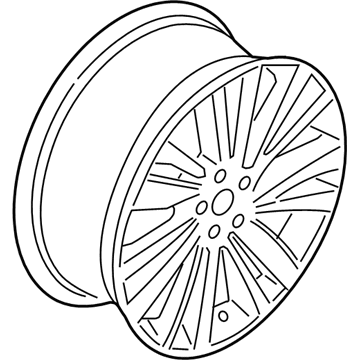 Ford HP5Z-1007-B Wheel, Alloy HP5Z-1007-B Ford Wheel, Alloy Illustration 1 of 1