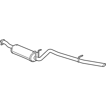 Ford XL3Z-5230-BA Muffler And Pipe Assembly