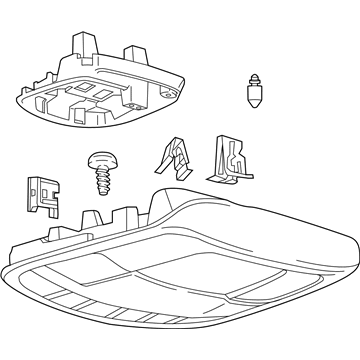 Ford DS7Z-54519A70-EQ Overhead Console, Upper DS7Z-54519A70-EQ Ford Overhead Console, Upper Illustration 1 of 1