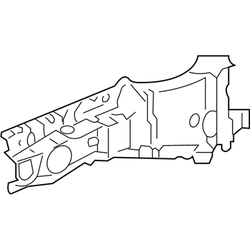 4L3Z-16C274-AA Ford Upper Rail, Front Passenger Side Illustration 1 of 1