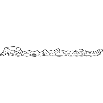 Lincoln SL7Z-7842528-B Nameplate