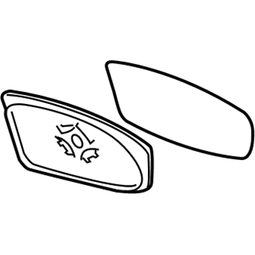 Ford BK3Z-17K707-A Glass Assembly - Rear View Outer Mirror