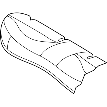 Ford 4W7Z-5463804-AAA Cover Assembly - Rear Seat
