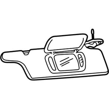 Ford 1R3Z-6304104-AAC Visor Assembly - Sun