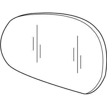 Ford 6L8Z-17K707-B Glass Assembly - Rear View Outer Mirror
