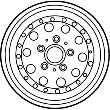 Ford F5TZ-1007-A Wheel Assembly