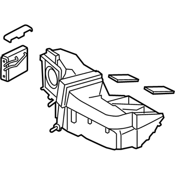 Ford 5F2Z-19B555-FA Evaporator And Housing