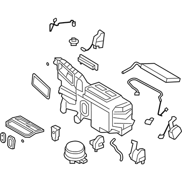 Ford 9T4Z-19B555-G Evaporator And Housing Assembly