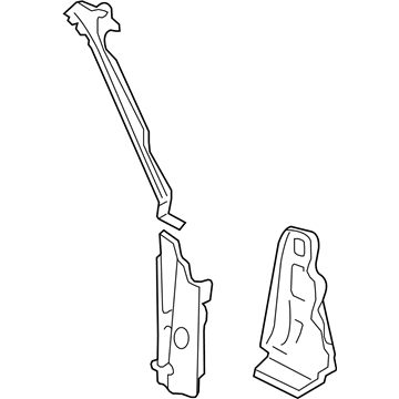 Ford XW7Z-54025A00-AA Pillar - Front Body