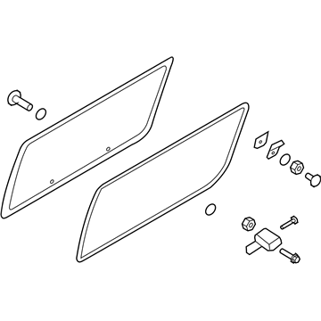 Ford 6C2Z-15297A27-BA Glass - Quarter Window