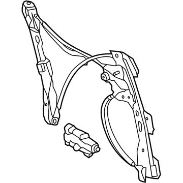 Ford DM5Z-5823200-C Regulator And Motor Assembly - Window